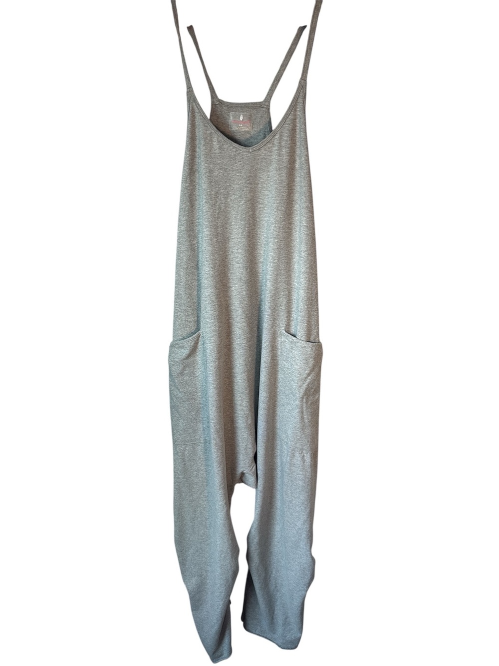 Free People FP Movement Hot Shot Romper Jumpsuit Baggy Gray Women’s Sz L Lounge